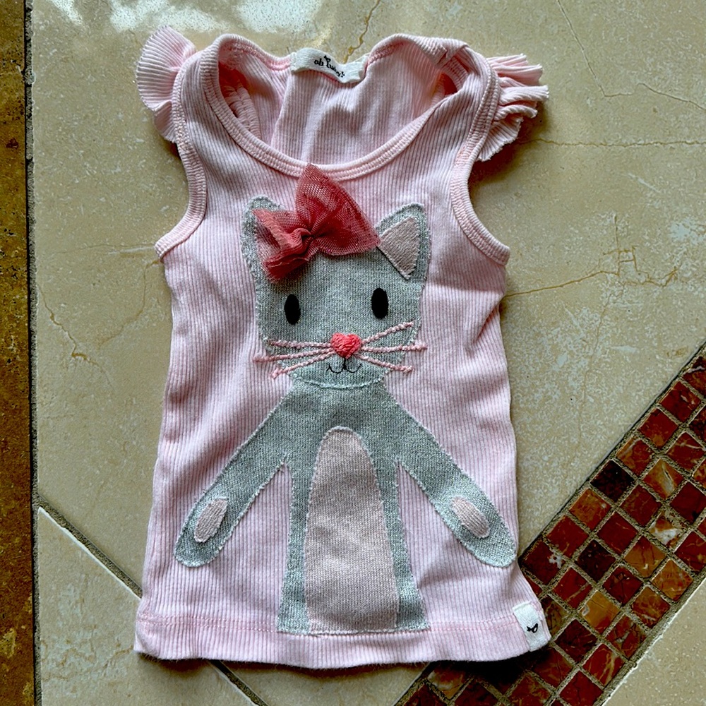 Tank top oh baby! Cat kitten 6 to 12m